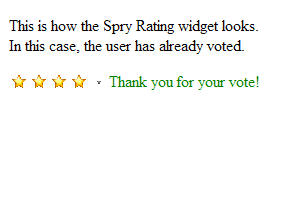 Spry Rating